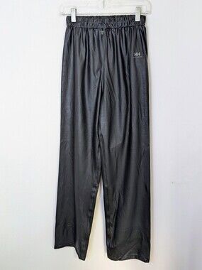 Helly Hansen Women's Black Waterproof Rain Pants Elastic Waist Straight S 30"